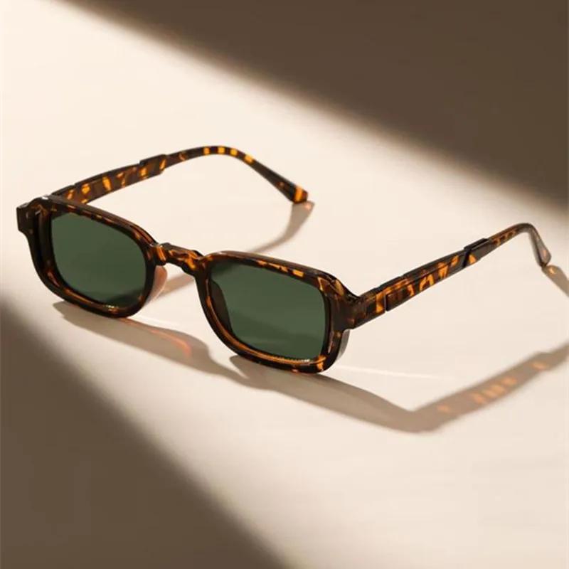 1 Stück Rechteckiger Glasrahmen Einzelstück Modische Brille Unisex-Brille Geeignet für Streetstyle Sommerurlaub Partys black