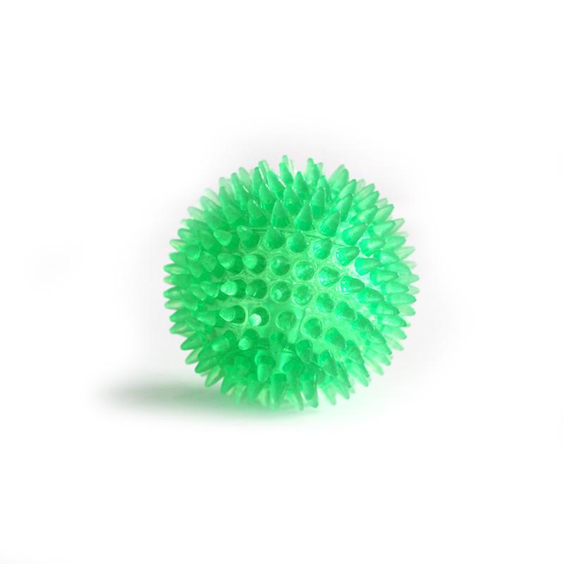 Hundespielzeug Mittlerer Stachelball Hundespielzeug Bissgeräusch Haustier Zahnpflegespielzeug Mittlerer Hund 9cm