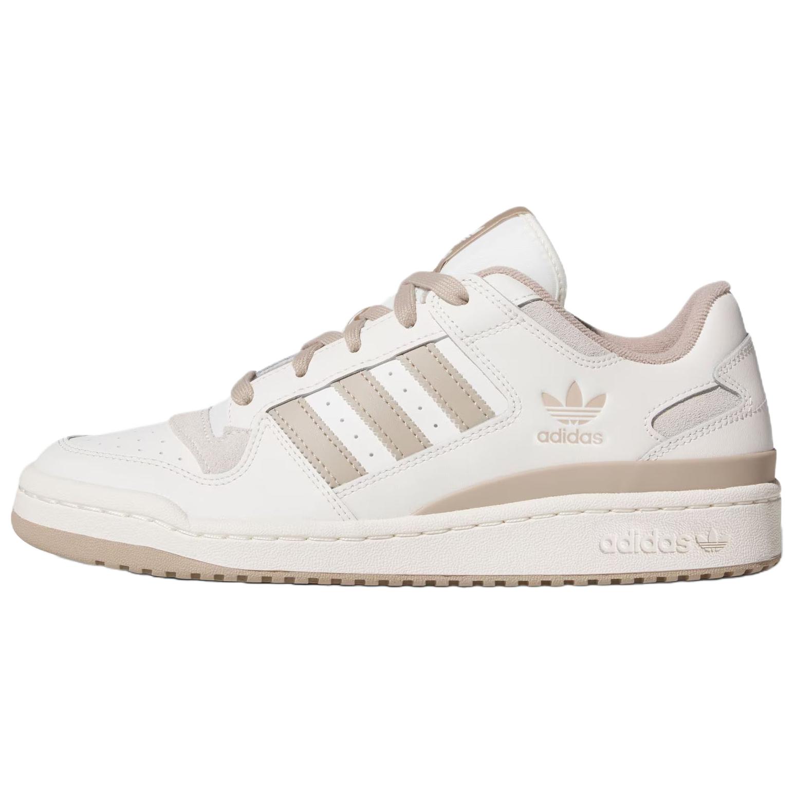 Adidas Originals Forum Cl Bequeme Passform Niedrige Sneaker Unisex Sneaker Weiß Hellbraun JQ1536 42