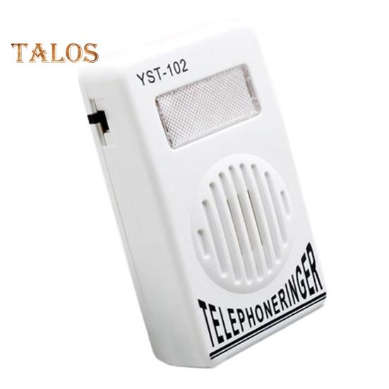 Extra-lauter Telefonklingel-Verstärker, einstellbare Frequenz, kompaktes Design, tragbarer Telefonklingel-Verstärker, Klingel weiß