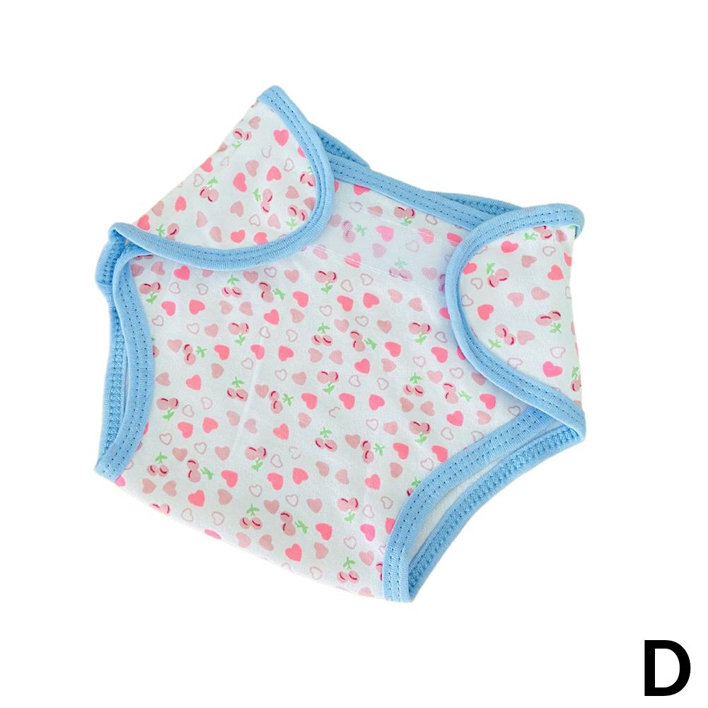 Cartoon Tuch Windeln Für 17-20 zoll Puppe Baby Waschbar Kinder Ausbildung Windel Hosen Reusable S0Y8 D-1pcs