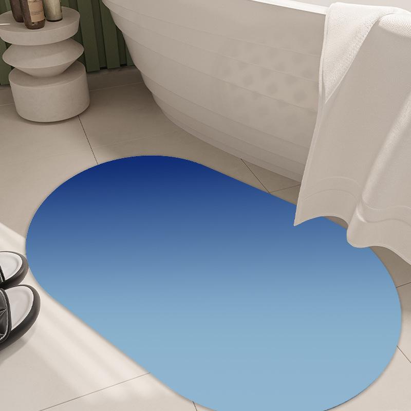 Schnell trocknende Badezimmer-Fußmatte, Kieselgur-Teppich, kleines Badezimmer, rutschfeste Fußmatten, saugfähige, langlebige Fußmatten für das Badezimmer 40x60cm