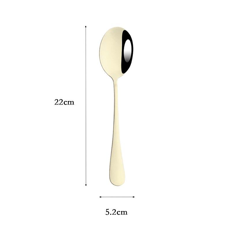 Champagner Gold Buffet Servierset Edelstahl Geschirr Besteck Salat Löffel Gabel Kuchen Schaufel Service Löffel Geschirr Besteck Set 1pc service spoon champagner