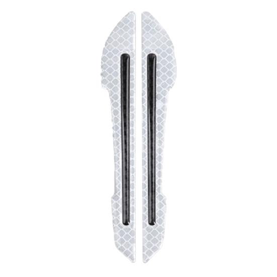 2/4 Stück Kanten Rückspiegel Schutzstreifen Schutz Aufkleber Antikollisionsaufkleber Mode Autozubehör 2PCS weiß