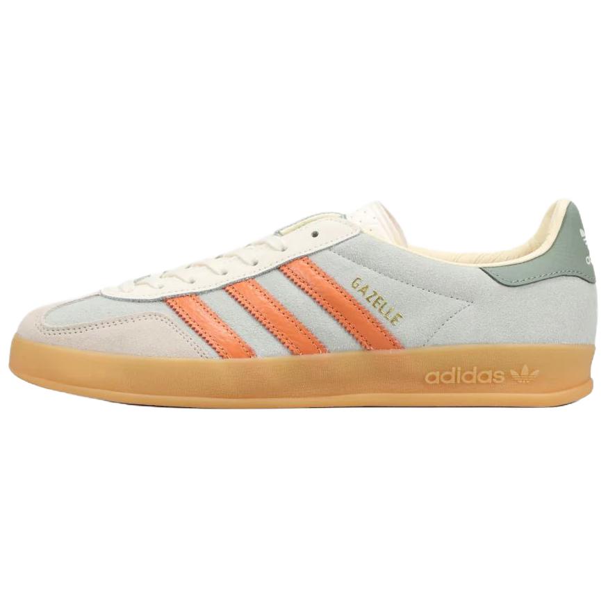 Adidas Originals Gazelle Indoor Wonder Retro Bequeme Low-Top Sneaker Herren Sneaker Grau Weiß JQ0011 42