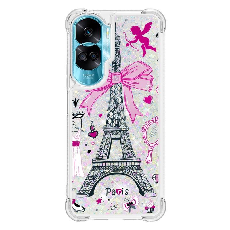 Honor 90 Lite Hülle auf Für Funda Honor 90 Lite CRT-NX1 Hülle Glitzer Dynamische Flüssig Hülle Für Huawei Honor90 Lite Handyhülle Etui For Honor 90