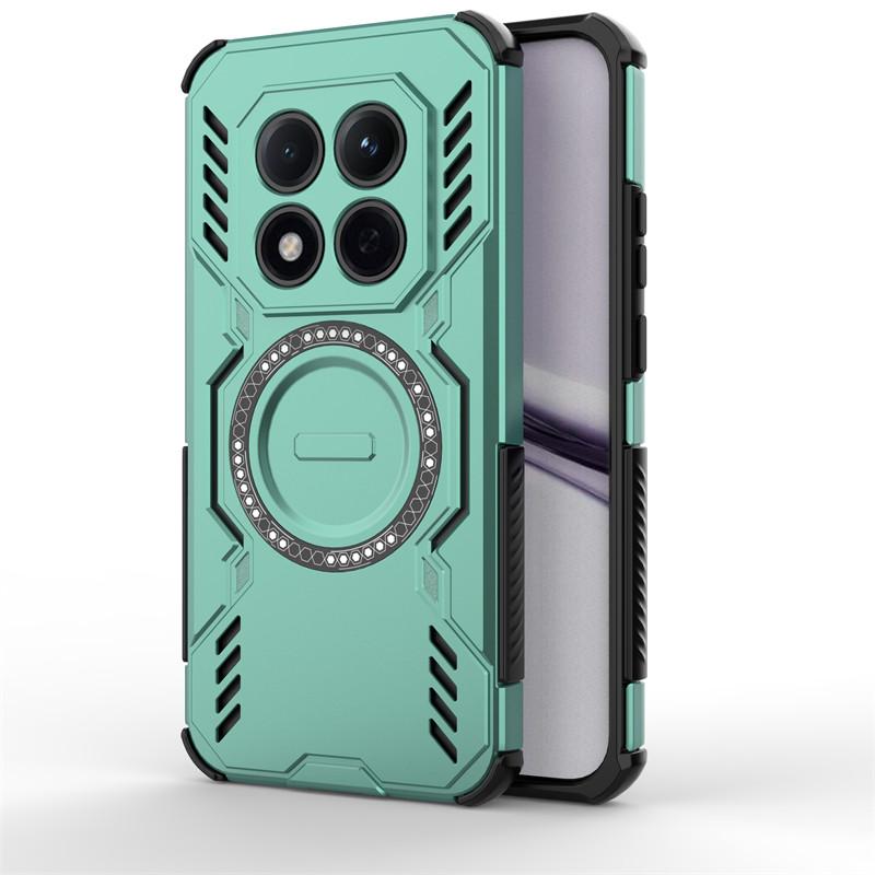Für Xiaomi Redmi Note 15 Pro 5G Hülle Redmi Note 15 Pro 5G China Abdeckung Magnetische Kabellose Lade Handyhüllen Auf Note 15 Pro Plus Note 15 Pro 5G China grün