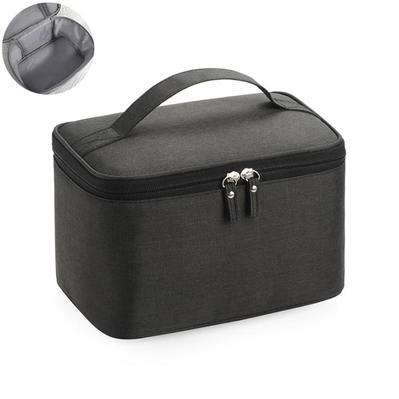 Reise-Kulturbeutel, Outdoor-Reise-Oxford-Tuch, wasserdichte Kosmetiktasche mit großem Fassungsvermögen schwarz