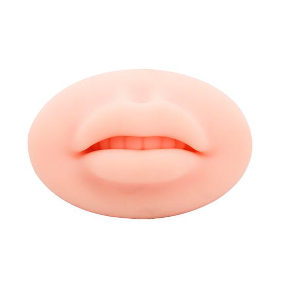 Lippen-Tattoo-Werkzeug, dreidimensionale Tattoo-Übung, verdickte Permanent-Make-up-Lippe für Microblading helle khaki