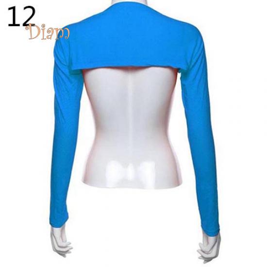 Tenfyer Damen-Hijab aus Modal-Baumwolle, einteilig, Schulter-Ärmel-Arm-Bedeckung see-blaue