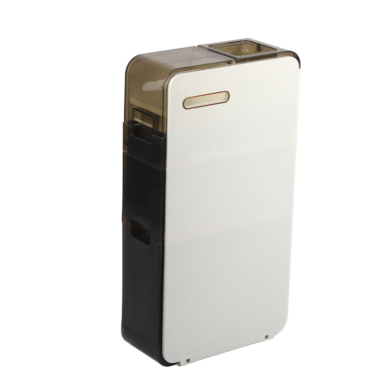 Badezimmer Eckschrank Wasserabweisend Weiß Große Kapazität Eckschrank zur Aufbewahrung für Badezimmer