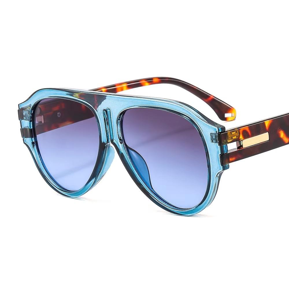 Neue Retro Pilot Übergroße Quadratische Sonnenbrille Für Damen Herren Mode Luxus Designer Sonnenbrille Trendige UV400 Brille