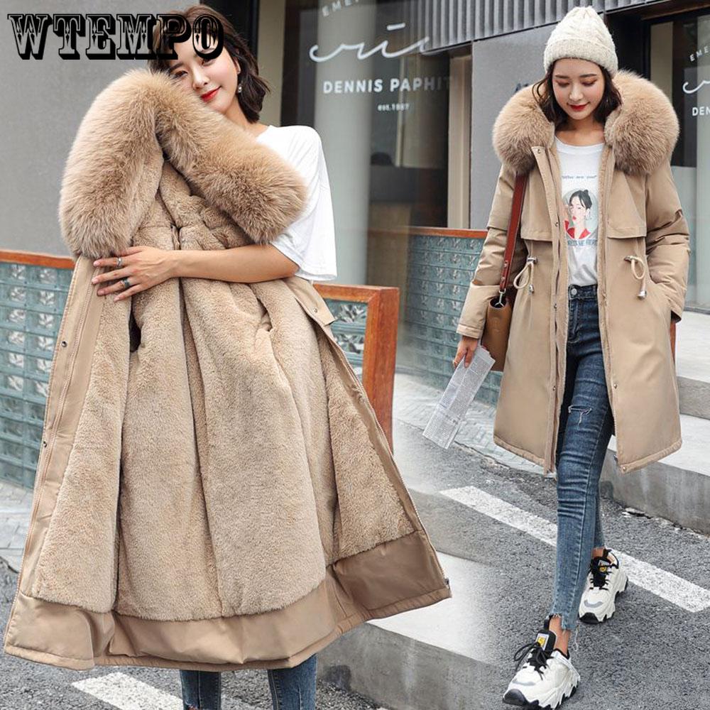 Damen 6XL Übergroße Windjacke Femal Parka Mode Wintermantel Frauen Jacke mit Fleece Lange Kapuze Parka Trenchcoats 2023 3XL khaki