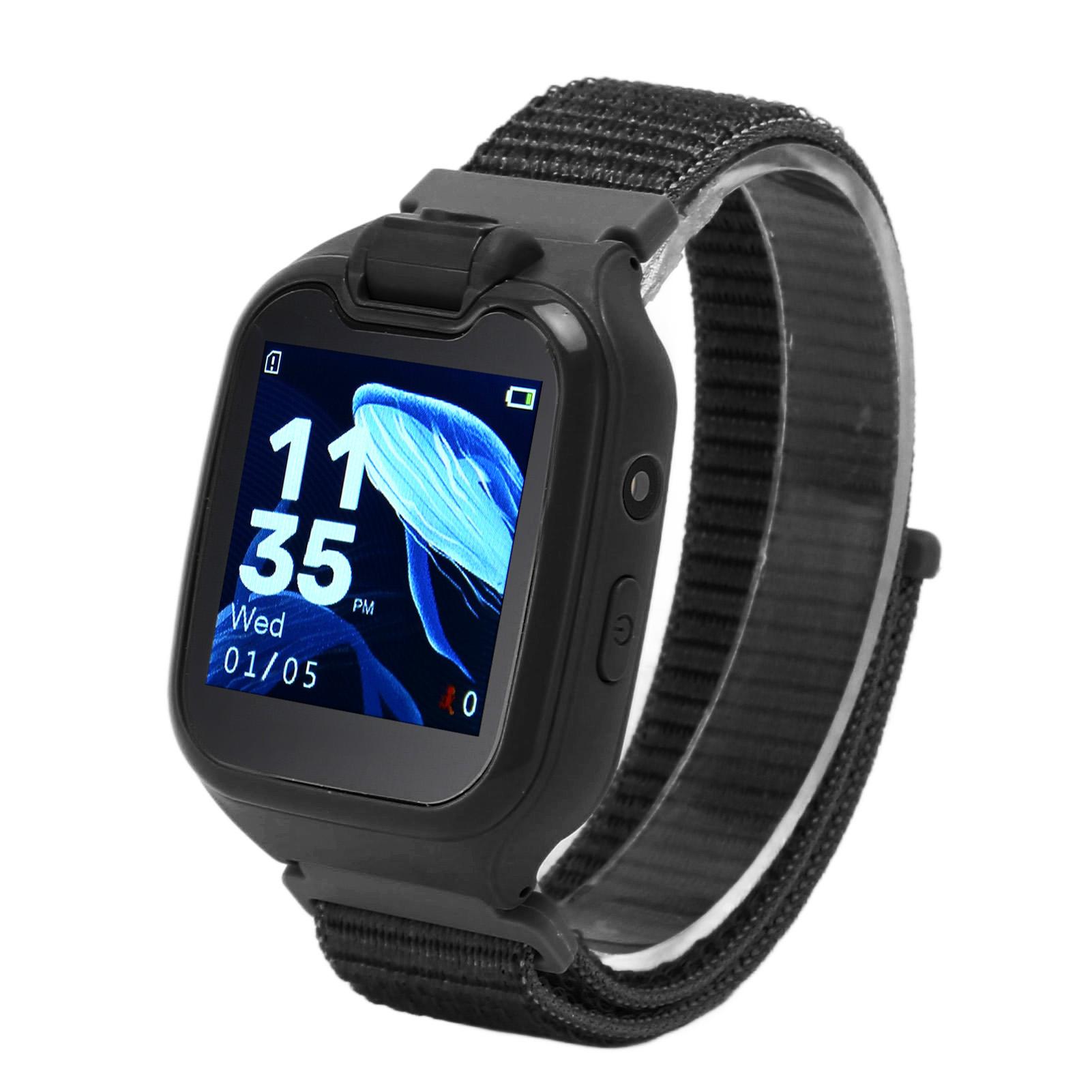 Smartwatch für Kinder, 1,54 Zoll, IPS, HD-Farb-Touchscreen, Smartwatch für Kinder, 2G, GSM, unterstützt Telefonanrufe schwarz