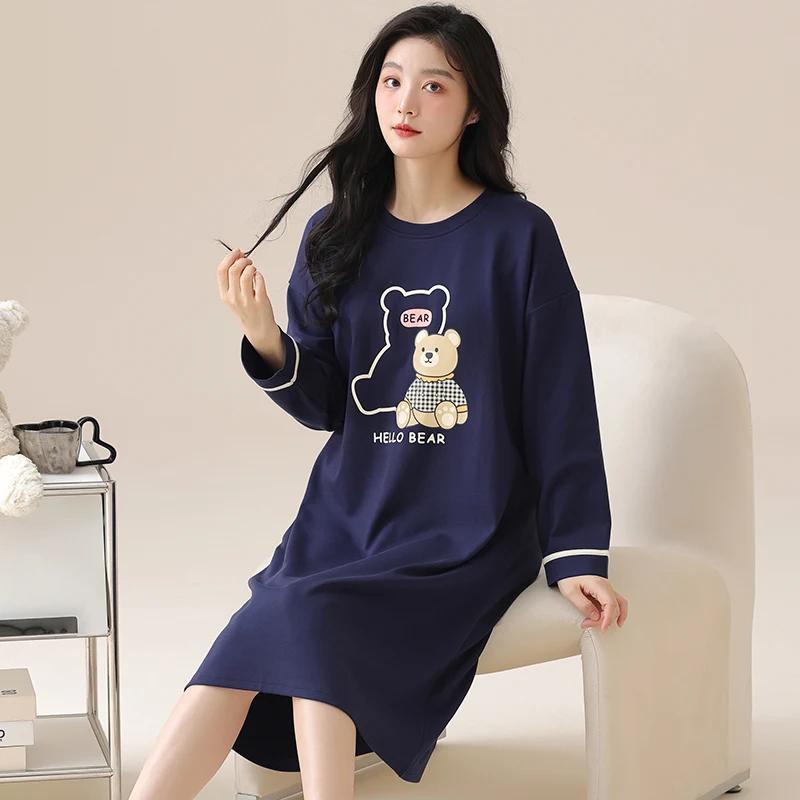 Rosa Große Größe Herbst und Winter Langarm Niedlicher Pyjama Kawaii Pyjama Weicher Pyjama Mädchen Pyjama Bequem 2XL