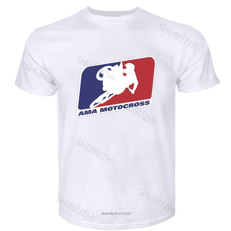 Herren Kurzarm T-Shirt AMA Motocross Superbikes Motorrad Heather Baumwoll-T-Shirt Mode T-Shirt Herren Sommer Tops L