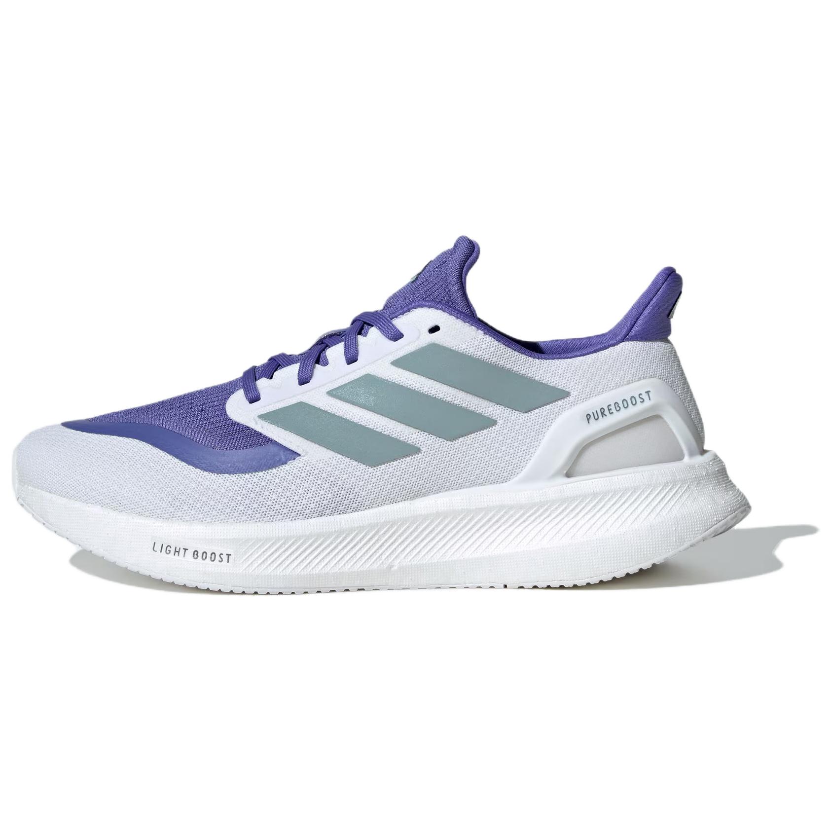 Adidas Pureboost 5 Bequem Leicht Rutschfest Langlebig Rückfedernd Low-Top Boost-Technologie Laufschuhe Herren Laufschuhe Weiß Blau JH7262 38