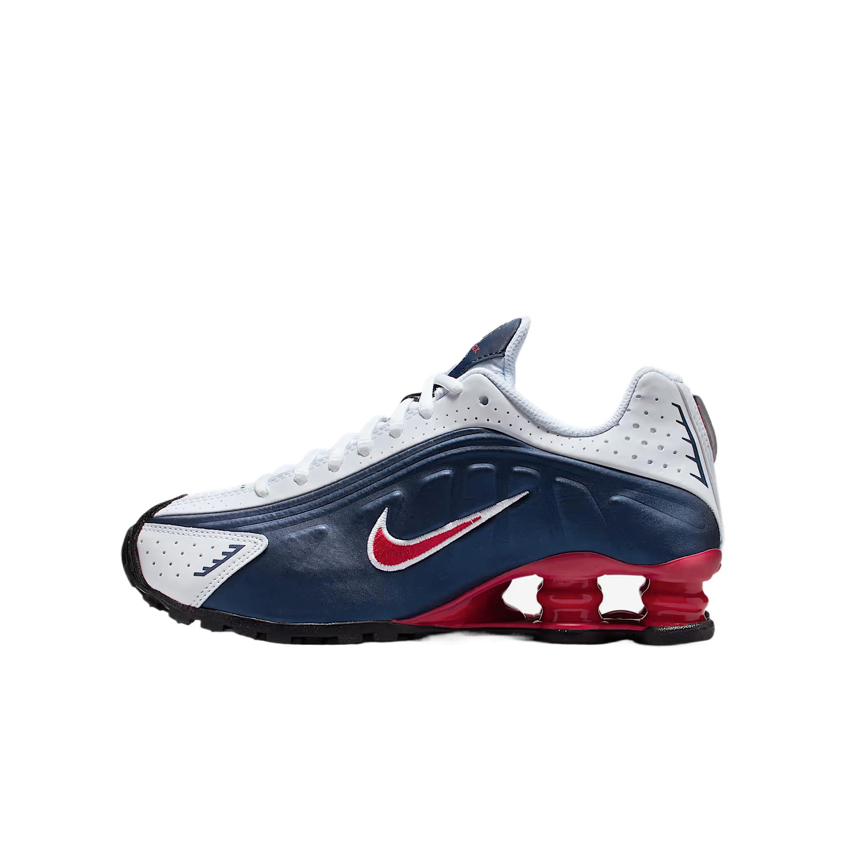 Nike Shox R4 GS USA Kinder Sneaker Blau Midnight-Navy Weiß CW2626-400 36