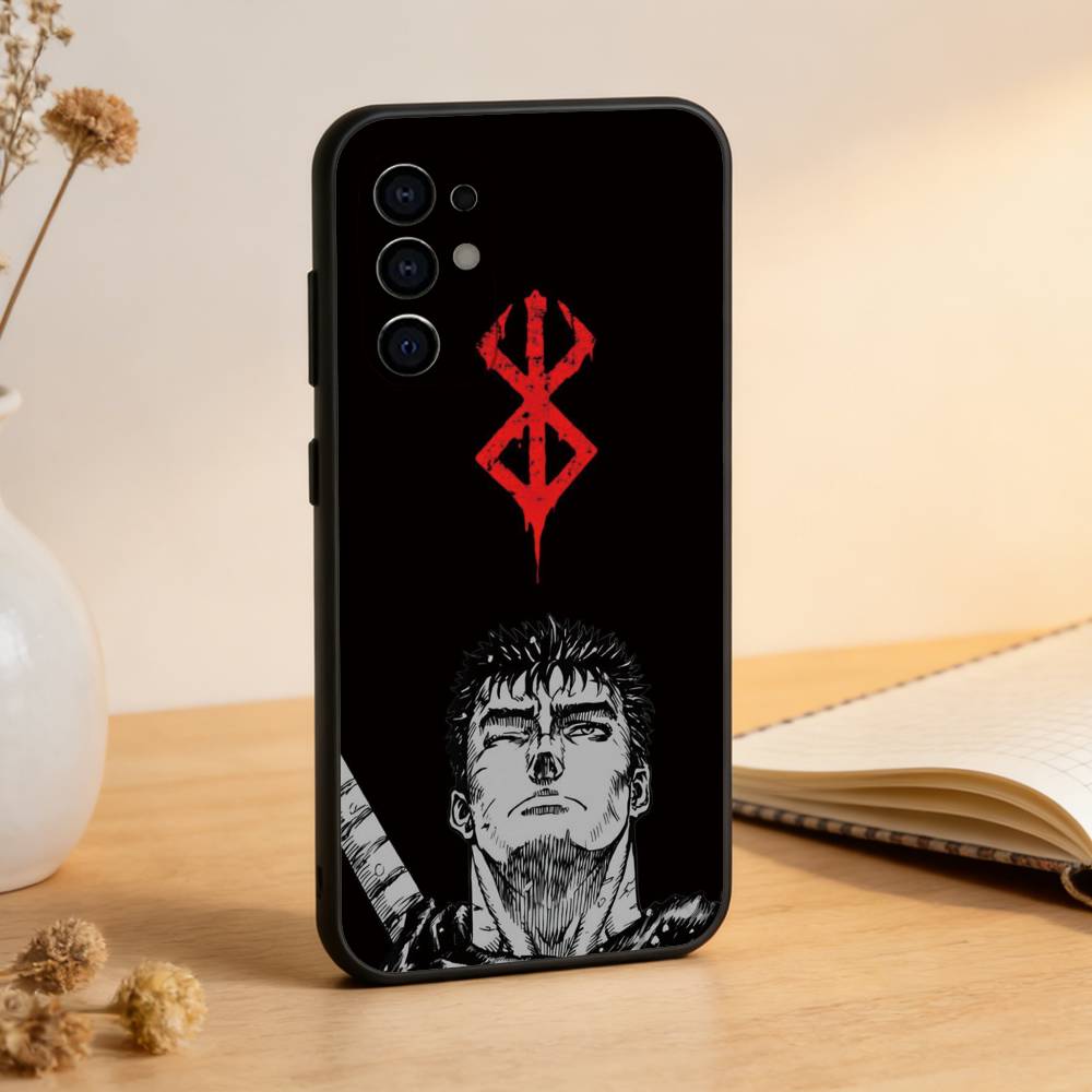 Berserk Guts Anime Handyhülle Für Samsung S25,S24,S21,S22,S23,S30,Ultra,S20,Plus,Fe,Weiche Silikon Schwarze Hülle Samsung S21 s305G