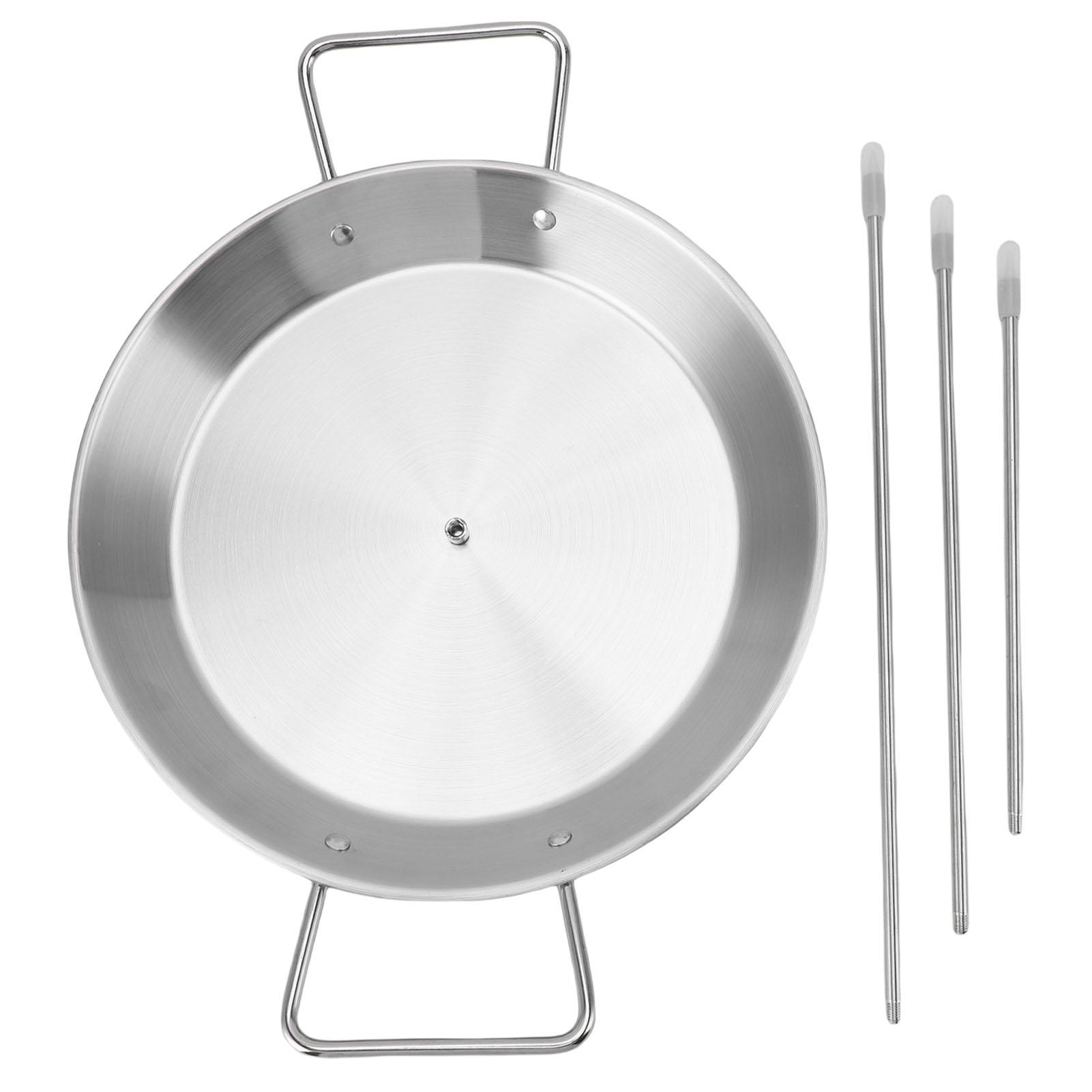 Vertikaler Spieß Mehrzweck Edelstahl Vertikaler Spießständer mit 3 Spießen für Räucherofen L(for 6.5-9kg)