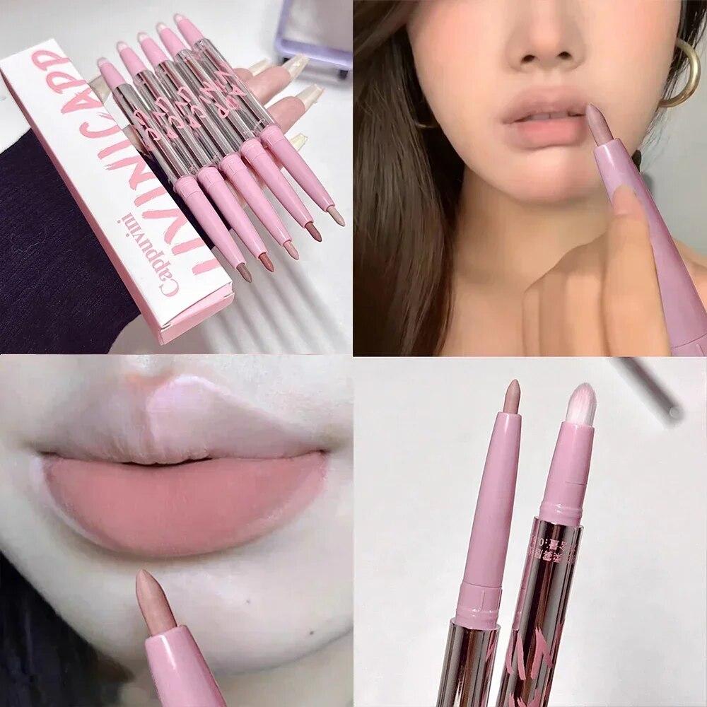 Lip Liner Stift Matte Lippenstift Stift Wasserdicht Langlebig Lippenstift Lippen Konturierung Nicht-stick Tasse Lipliner Bleistift Lippen Make-Up