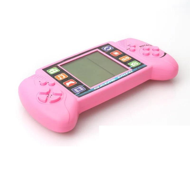 3,5-Zoll-Bildschirm Retro-Spiel Tetris Elektronisches Spiel Integrierte 26 Spiele Tetris-Videospiel Handheld-Spiel Kindergeschenke rosa