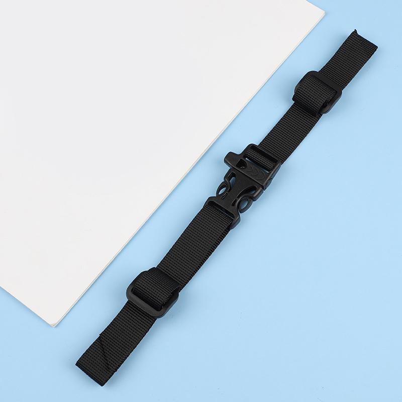 Rucksack Brusttasche Gurt Harness Verstellbarer Schultergurt für Tasche Outdoor Camping Taktische Taschen Riemen Zubehör für Rucksack schwarz