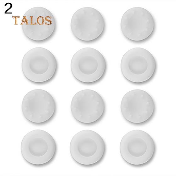 TALOS 10 Stück Silikon-Thumbstick-Abdeckungen für Xbox One 360 Analog Controller Grip One Size weiß