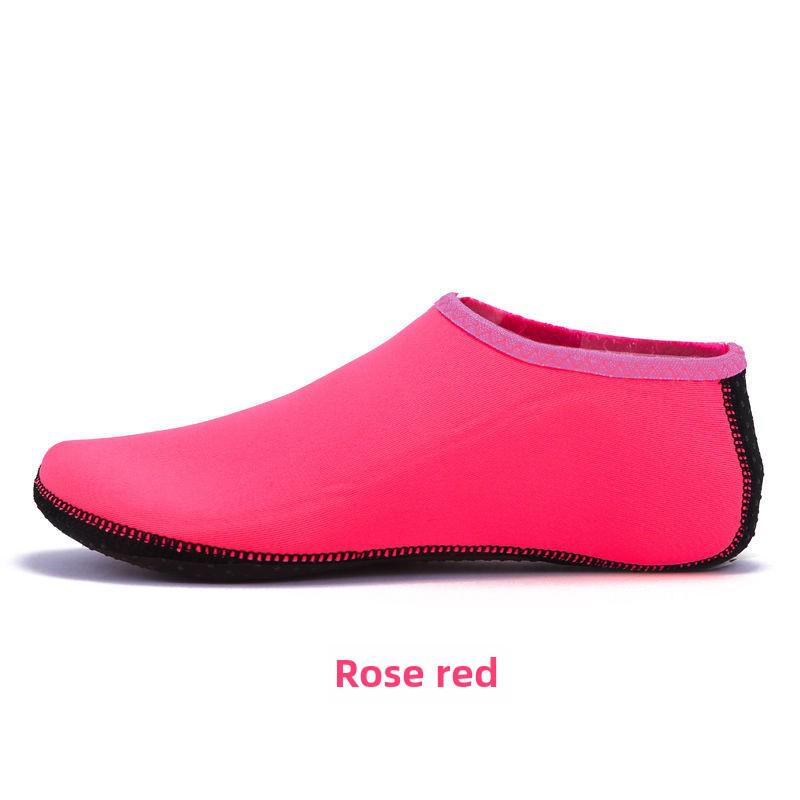 Unisex Strandsocken: Rutschfeste, weichsohlige Schwimm- & Schnorchelschuhe für Herren, Damen & Kinder - Ideal zum Tauchen, Waten und Bachwandern. XL (40-41) rose rot
