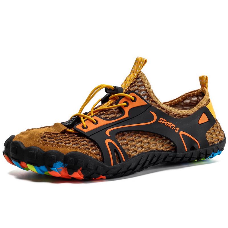 Herren Damen Wasserschuhe Trekking Wanderschuhe Drainage Strand Aquaschuh Schnelltrocknend Schwimmen Tauchen Angeln Surfen Barfuß Sneaker 35
