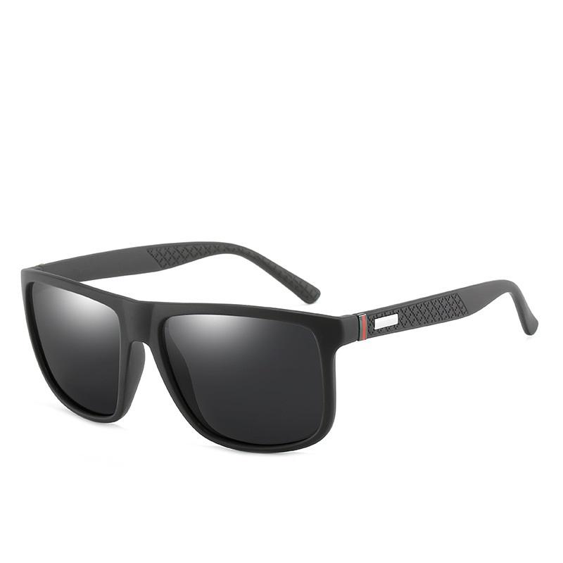 AORON Klassische Design Männer Polarisierte Sonnenbrille Bunte Film Fahren Gläser Outdoor Angeln Reiten Radfahren Sonnenbrille schwarz