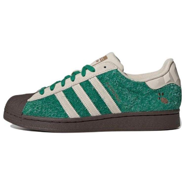 Adidas Originals Melting Sadness X Superstar Karoro Hole Lässige Shell Toe Sneakers Unisex Sneakers Grün H06341 44