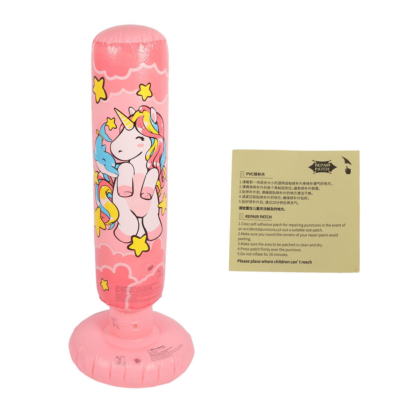 Aufblasbarer Boxsack für Kinder, 120 cm, verdickter Boden, Kinder-Boxsack für Fitnesstraining