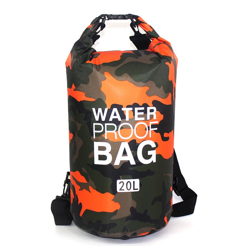 PVC Große Kapazität Camouflage Wasserdicht Dry Bag Pack Sack Schwimmen Rafting Kajak Wasserdichte Tasche 2L