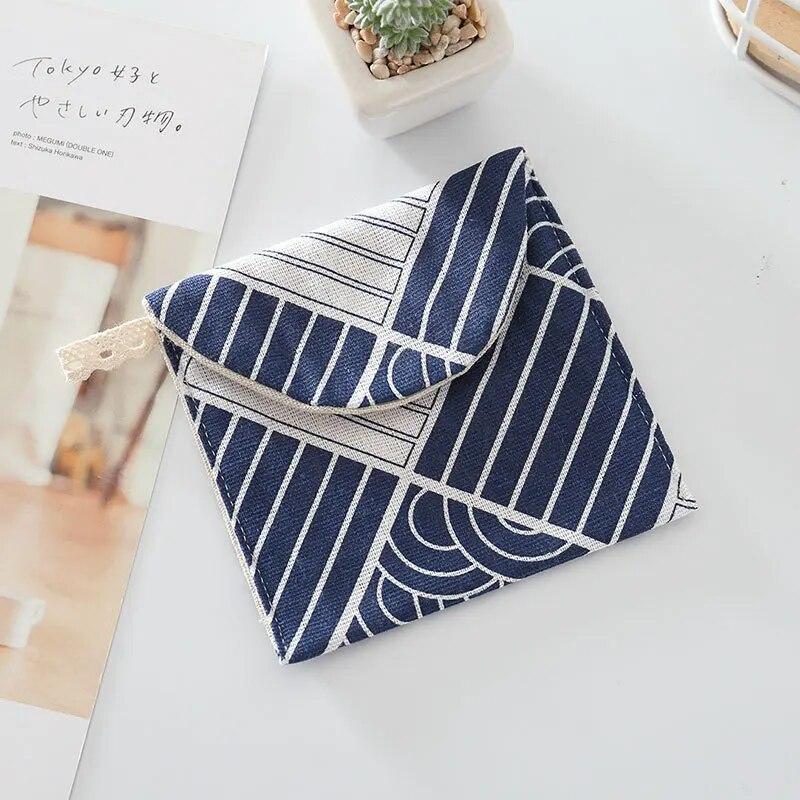 Sanitär Pad Tasche Mini Falten Frauen Nette Tasche Für Dichtungen Serviette Handtuch Lagerung Taschen Beutel Fall Sanitär Pad Organizer