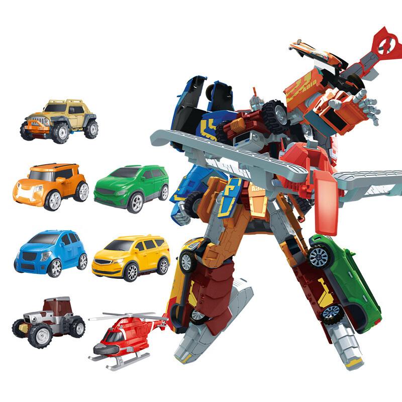 7 IN 1 Tobot Transforming Roboter zu Auto Spielzeug Korea Cartoon Brothers Anime Tobot Deformation Auto Flugzeug Spielzeug für Kinder Geschenk