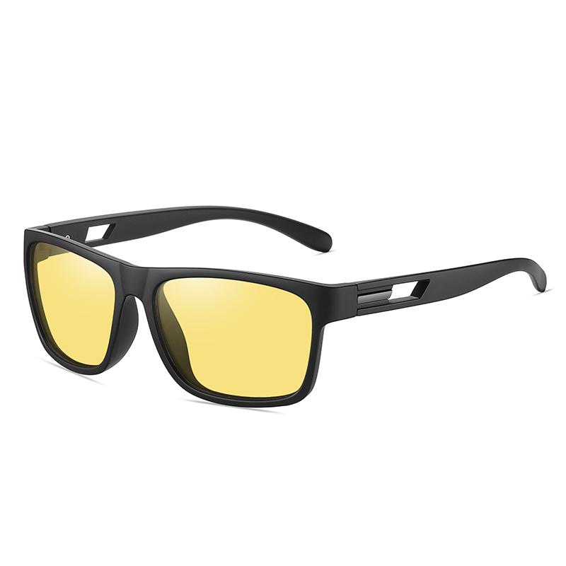 Sportliche, quadratische Sonnenbrille für Kurzsichtigkeit mit Dioptrien, farbenfrohe, entspiegelte Sonnenbrille mit Korrektionsgläsern für Herren (0, -0,5, -0,75 bis -6,0 Dioptrien). 0