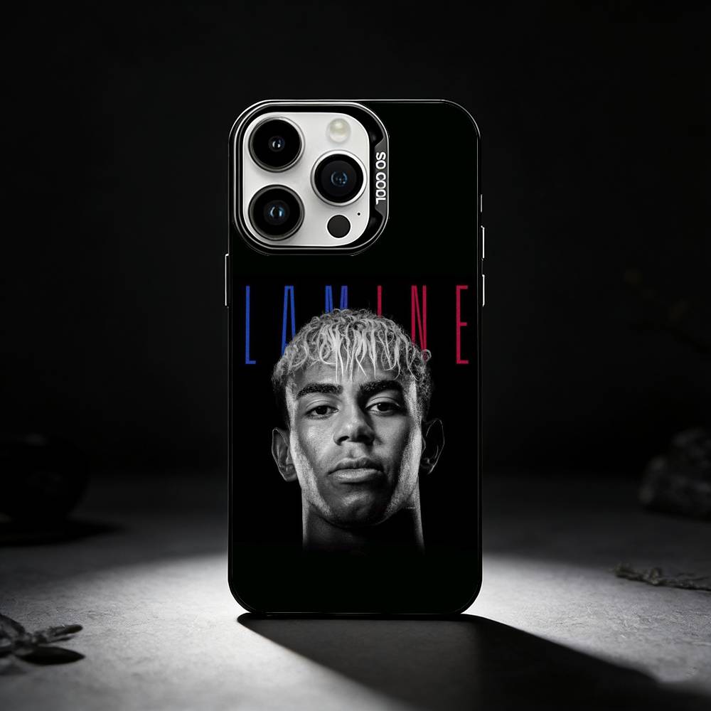 L-Lamine 19 Y-Yamal Handyhülle Für iPhone 17,16,15,14,13,12,11 Plus,Pro Max,XS,Farbige silberne Handyhülle iPhone17air gray