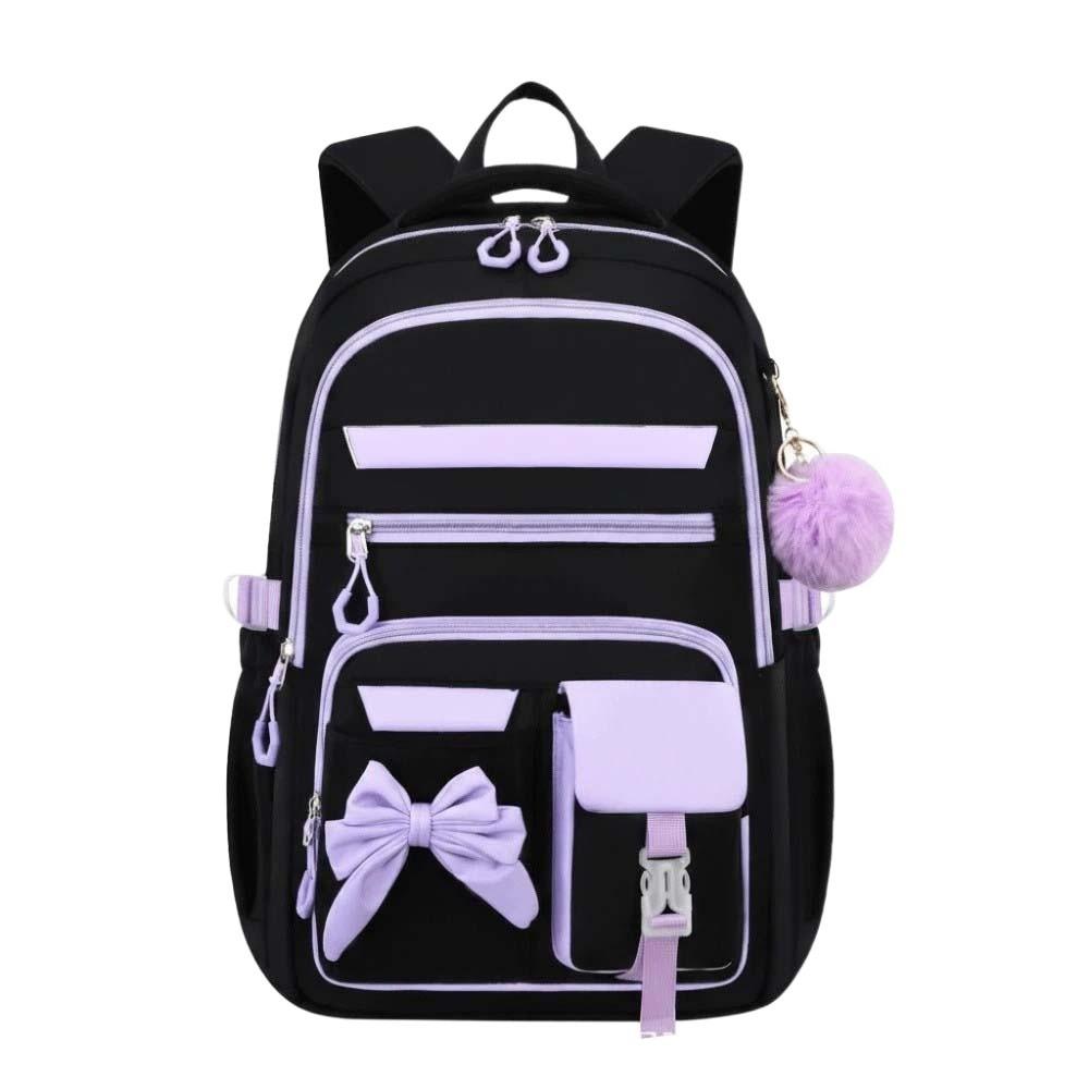 Lässiges Dreiteiliges Schulranzen-Set mit Federmäppchen Schüler-Schulranzen Rucksack mit großem Fassungsvermögen Täglich Backpack 1