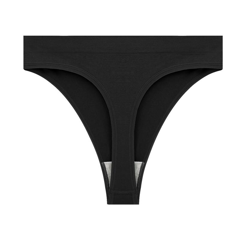 CINOON Sexy Höschen für Damen, niedrige Taille, bequeme Unterwäsche, G-String, Tanga, atmungsaktive Dessous, Versuchung, Intimates L schwarz