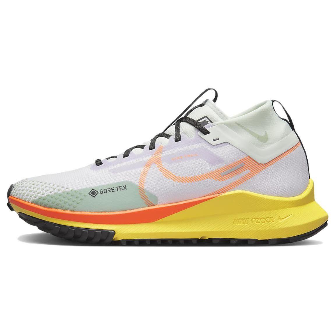 Nike React Pegasus Trail 4 GORE-TEX Barely Grape Total Orange Herren Sneaker Weiß Barely-Green Yellow-Strike DJ7926-500 40
