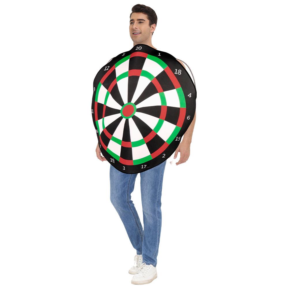 Lustiges Party-Schießziel-Kostüm, Erwachsene Adult One Size grün