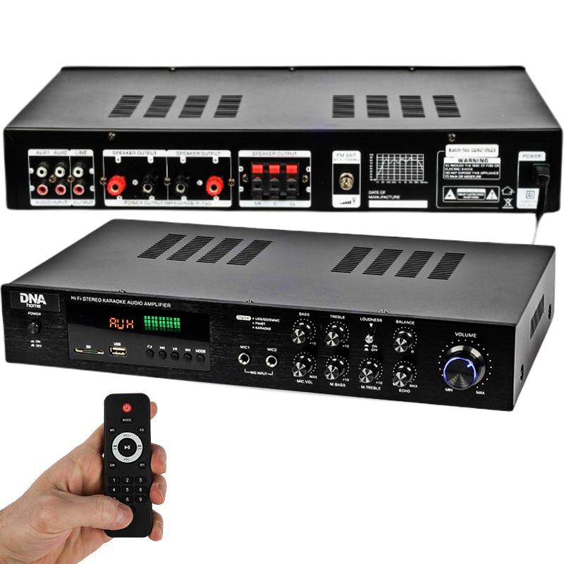 Dna Ampli 5.0 Stereo Hifi Soundverstärker Bluetooth USB SD FM Aux Fernbedienung