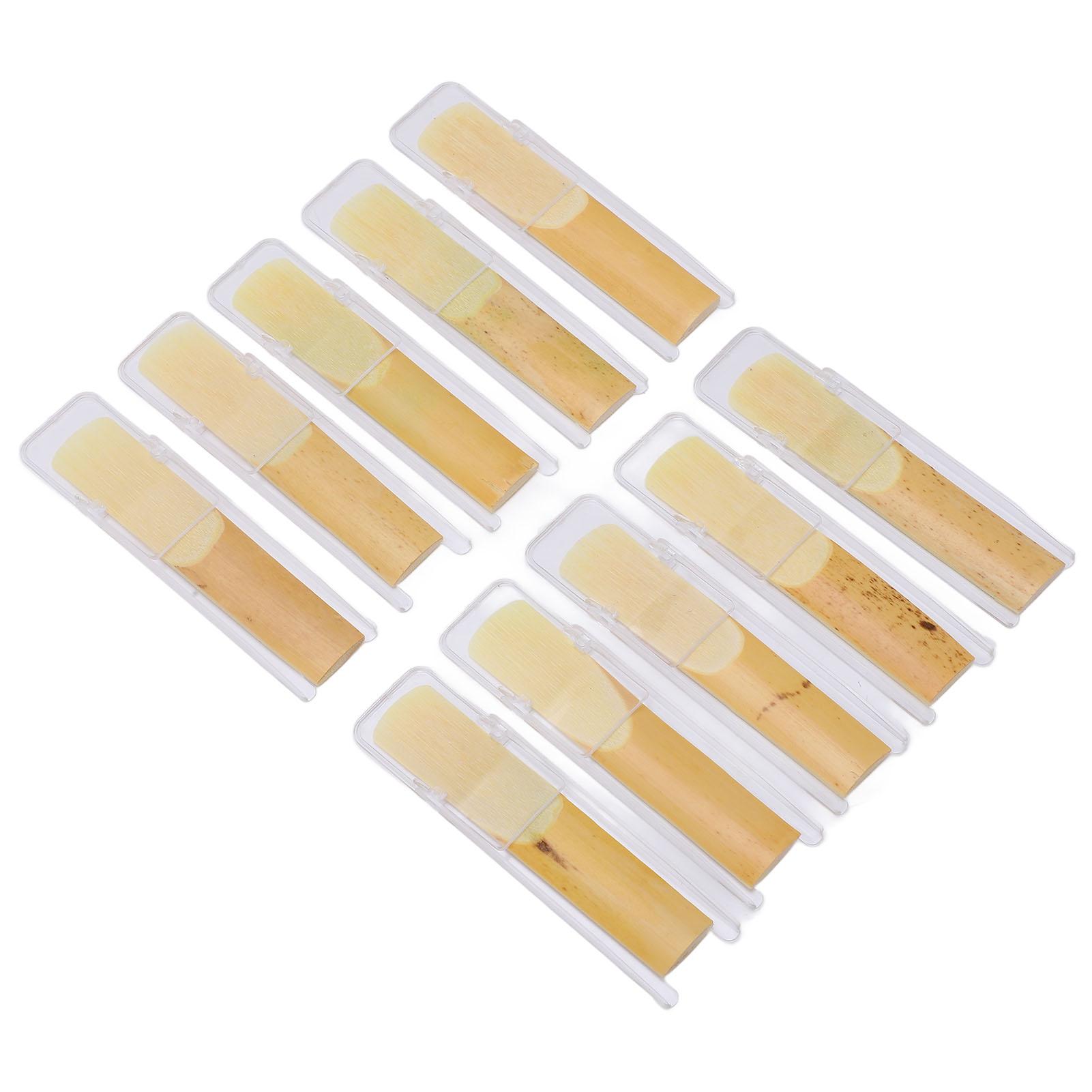 10PCS Tenor Saxophon Reed B Flache Natürliche Geruchlos Ungiftig Uncut Saxophon Zubehör für