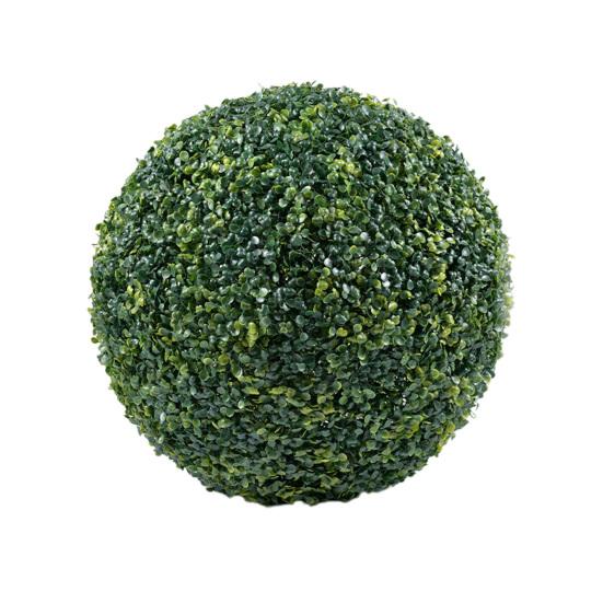 Künstliche Pflanze, Formschnitt-Kugel, Dekoration, Kunst-Buchsbaumkugel, UV-beständig, realistisch, mehrschichtig, für den Außenbereich, Hinterhof, Veranda, Garten, künstliche grüne Blätter 13cm C