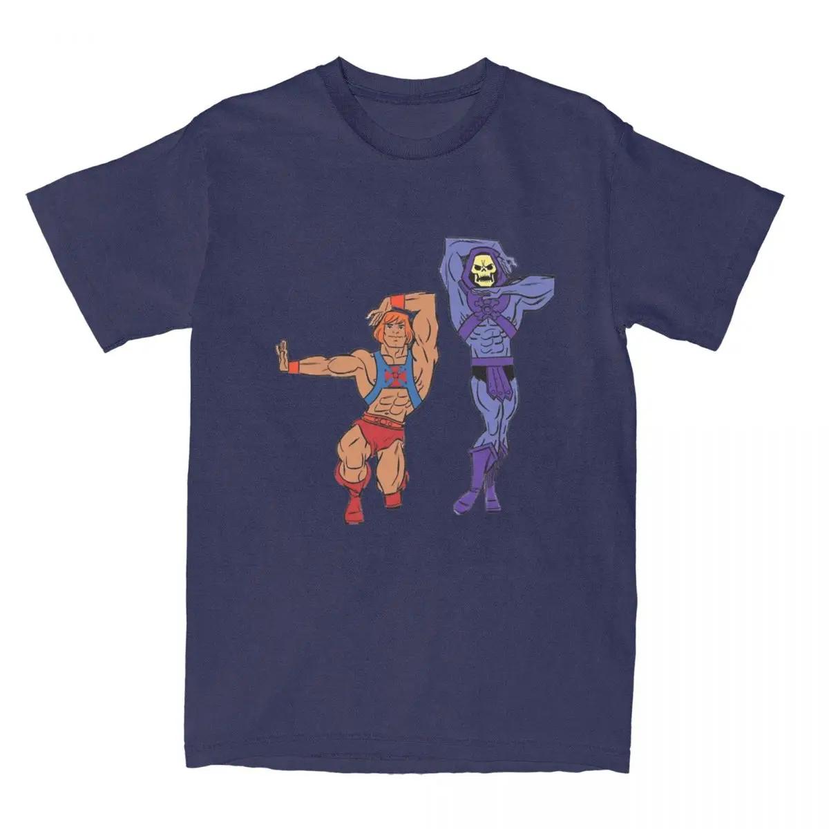 Masters Of The Universe He-Man Skelett Bekleidungshemd für Männer Frauen Heman He Man Awesome Printed Cloth XXXXXL navy blau