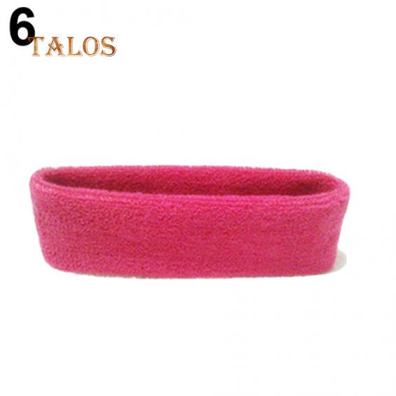 Unisex Sport Yoga Fitness Stretch Schweiß Schweißband Haarband Stirnband Kopfbedeckung Haare Schmuckstück hellrosa