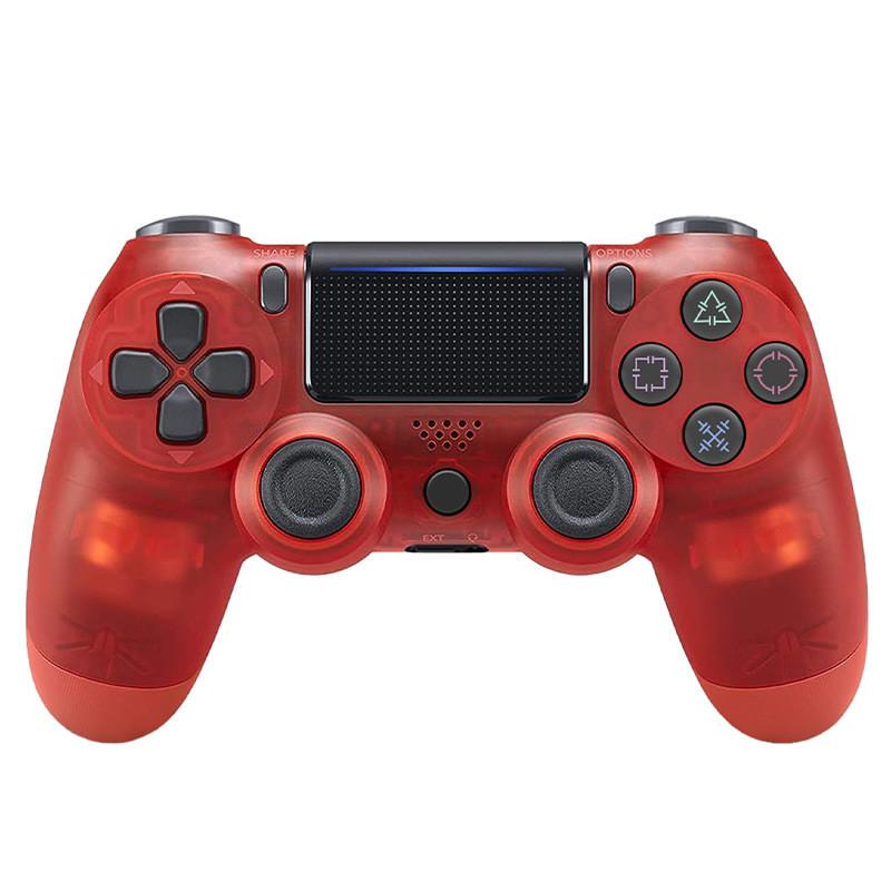 Für Game Controller Playstation 4 Ps4 PC USB Aufladen Spielkonsolen Zubehör Transparent Red