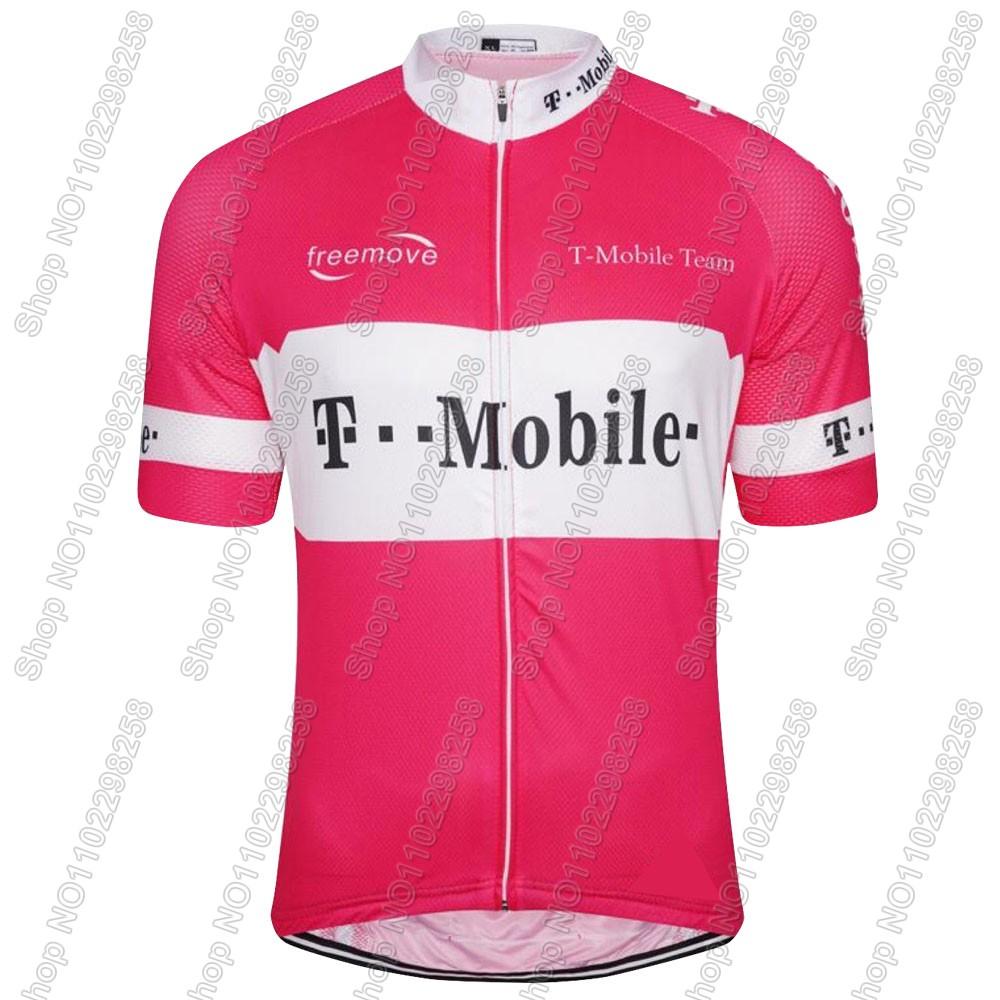 Deutschland Radsporttrikot Set Herren T-Mobileful Team Fahrradbekleidung Rennrad T-Shirts Anzug Radhose MTB Kleidung Trikot 5XL white