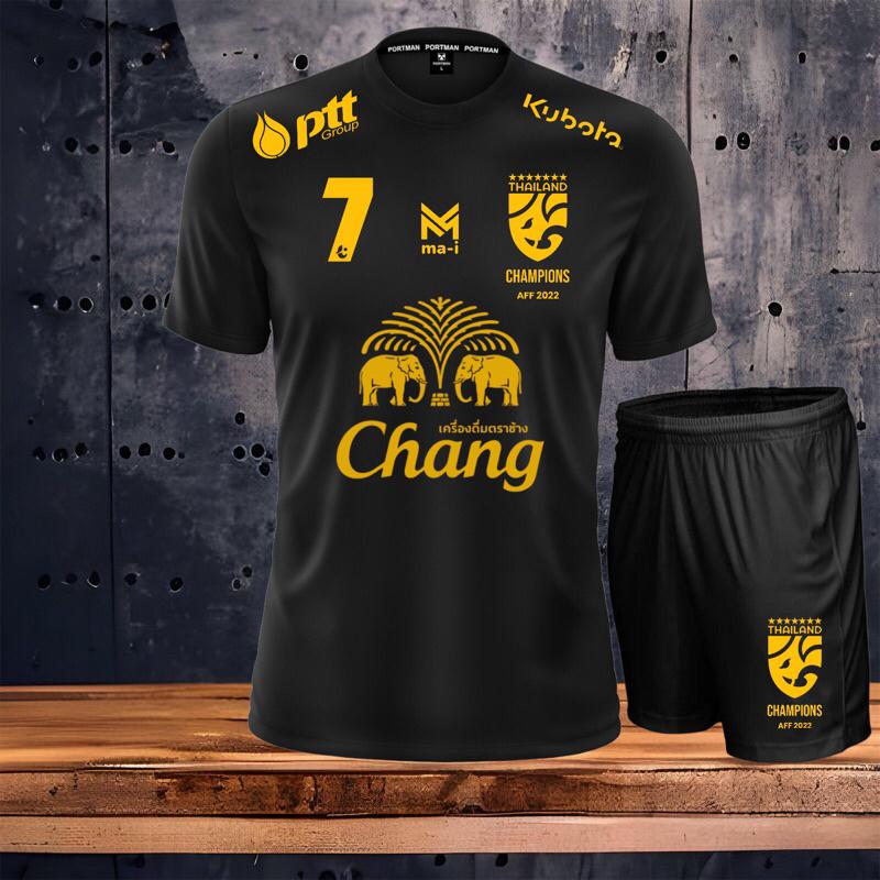 THAILAND National Football Soccer AFF Champion Training JERSEY Print Schnelltrocknendes T-Shirt Rundhalsausschnitt O-Ausschnitt UV-Schutz Kurze Ärmel Unisex Männer Frauen 3XL